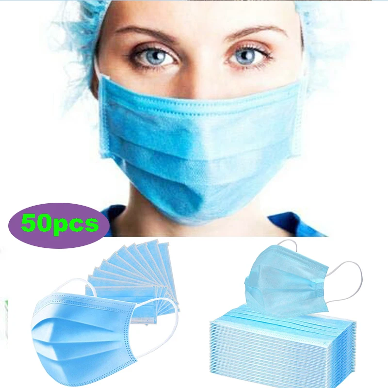 50 PCs Protective Mask Non-woven Dust Mask Thickened Disposable Mouth Mask Features as KF94 FFP2
50 PCs Protective Mask Non-woven Dust Mask Thickened Disposable Mouth Mask Features as KF94 FFP2
