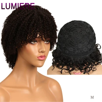 Lumiere Short Loose Curly Wigs For Black Women Peruvian Remy Bouncy Human Hair Wigs nature Color Free Shipping 
Lumiere Short Loose Curly Wigs For Black Women Peruvian Remy Bouncy Human Hair Wigs nature Color Free Shipping