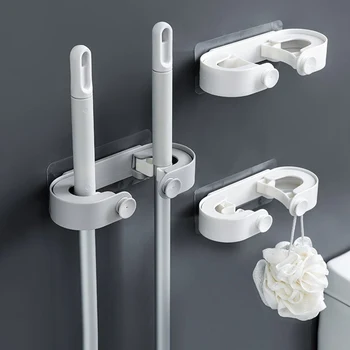Plastic Mop Storage Racks No-hole Installation Hanging Swab Hooks Convenient Bathroom Wall-mounted Rag Fixed Mop Clip
Plastic Mop Storage Racks No-hole Installation Hanging Swab Hooks Convenient Bathroom Wall-mounted Rag Fixed Mop Clip