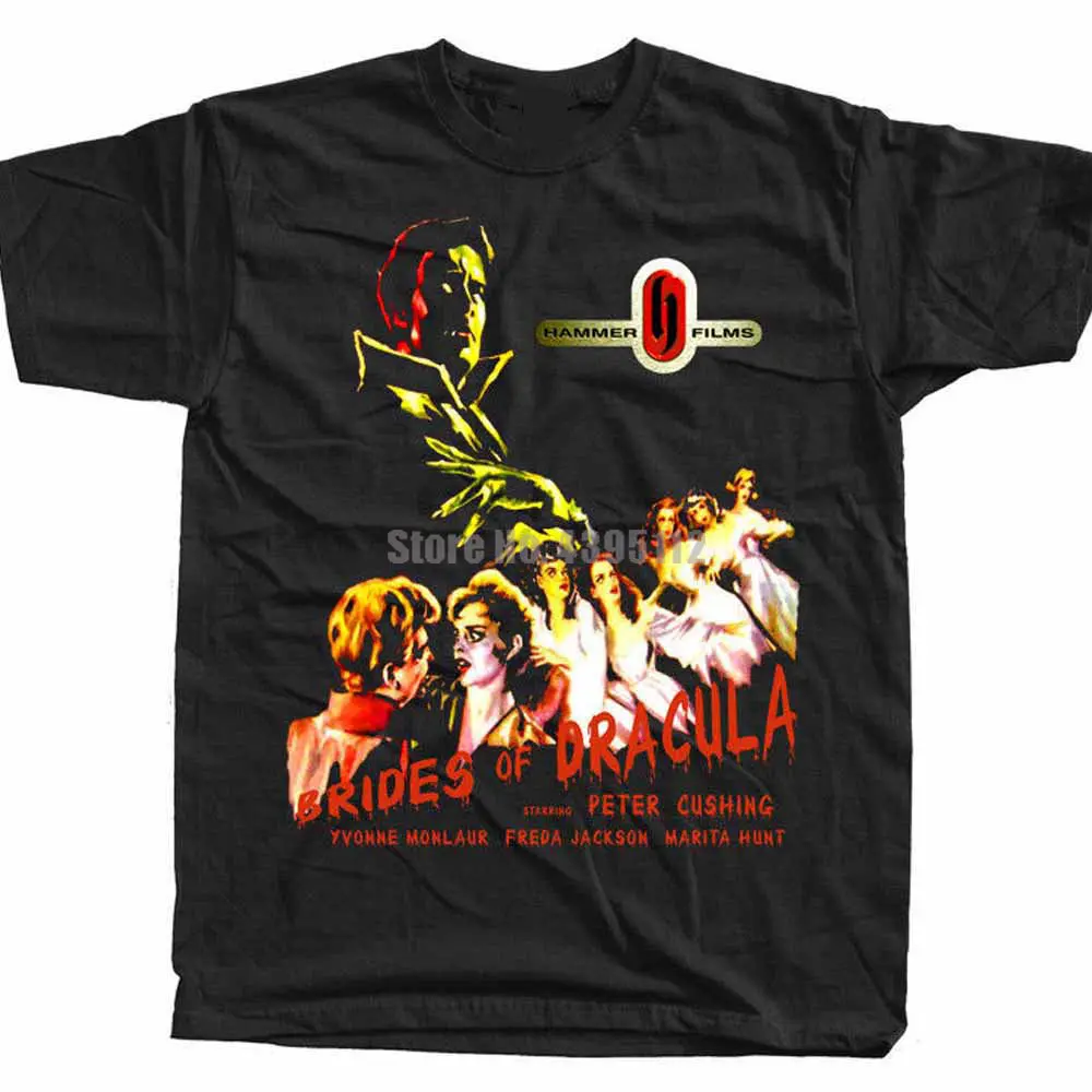 The Brides Of Dracula Movie Poster Homme T Shirt Fashion Harajuku T Shirts Homme Humour T-Shirt O Neck
The Brides Of Dracula Movie Poster Homme T Shirt Fashion Harajuku T Shirts Homme Humour T-Shirt O Neck