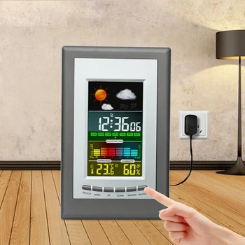 Weather Electronic Clock, Color Sn Weather Clock, Temperature and Humidity Alarm Clock, Digital Calendar Clock
Weather Electronic Clock, Color Sn Weather Clock, Temperature and Humidity Alarm Clock, Digital Calendar Clock