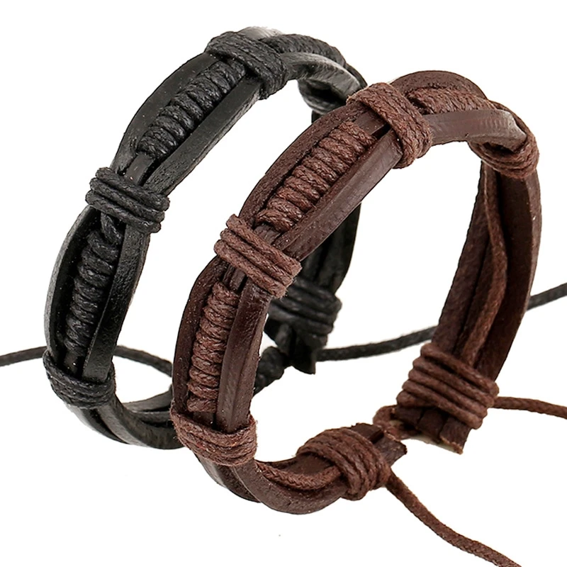Hot Sale 2019 New Woven Leather Bracelets European American Black Brown Bracelet for Women Fashion Jewelry Accessories
Hot Sale 2019 New Woven Leather Bracelets European American Black Brown Bracelet for Women Fashion Jewelry Accessories