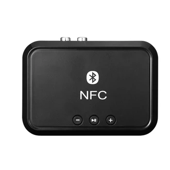 

Portable Nfc Bluetooth Stereo Audio Receiver Adapter Nfc-Enabled 3.5mm/ RCA Output Music Sound For Phone Car Speaker Amplifier