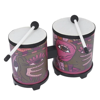 Bongo Set Hand Knocking Drum Percussion Instrument Educational Toy For Children Kids Play Education Birthday Gift 
Bongo Set Hand Knocking Drum Percussion Instrument Educational Toy For Children Kids Play Education Birthday Gift