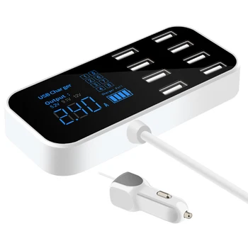 8 Port Quick USB Charger 3.0 with LED Display Car Mobile Phone USB Charger DQ-Drop
8 Port Quick USB Charger 3.0 with LED Display Car Mobile Phone USB Charger DQ-Drop
