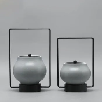 New Chinese style modern iron ceramic home furnishing soft decoration creative model room hotel porch wine cabinet furnishing
New Chinese style modern iron ceramic home furnishing soft decoration creative model room hotel porch wine cabinet furnishing