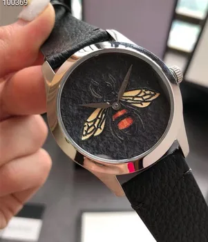 Luxury Brand Genuine Leather Watch bee insect butterfly watch lady Quartz Wrist watch Women round circle cameo watch
Luxury Brand Genuine Leather Watch bee insect butterfly watch lady Quartz Wrist watch Women round circle cameo watch