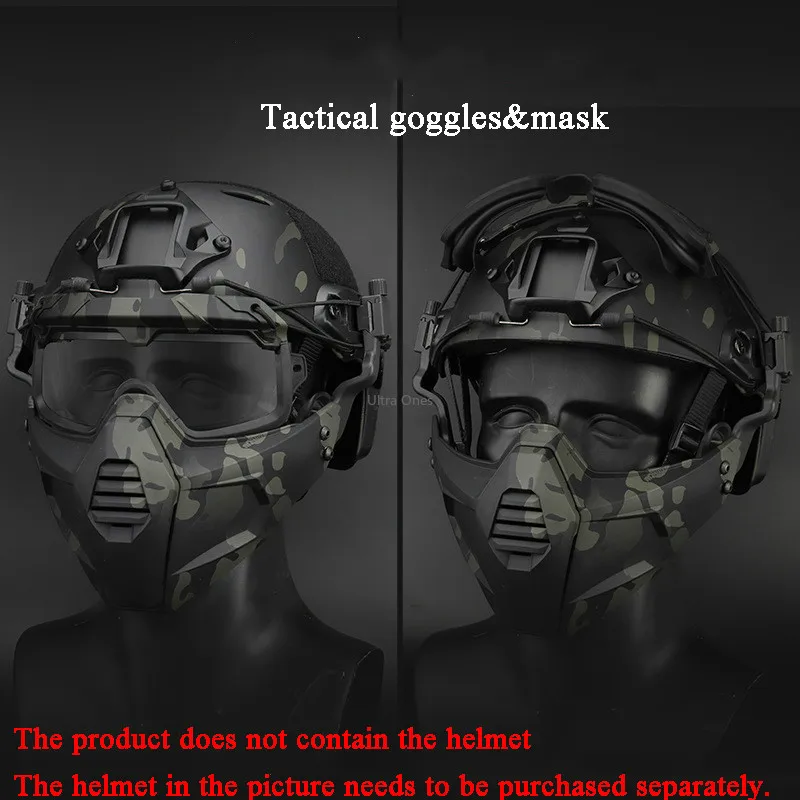 Tactical Mask Goggles Military Hunting Protective Safety Shooting Masks with Goggles Airsoft Paintball Combat Accessories Masks
Tactical Mask Goggles Military Hunting Protective Safety Shooting Masks with Goggles Airsoft Paintball Combat Accessories Masks