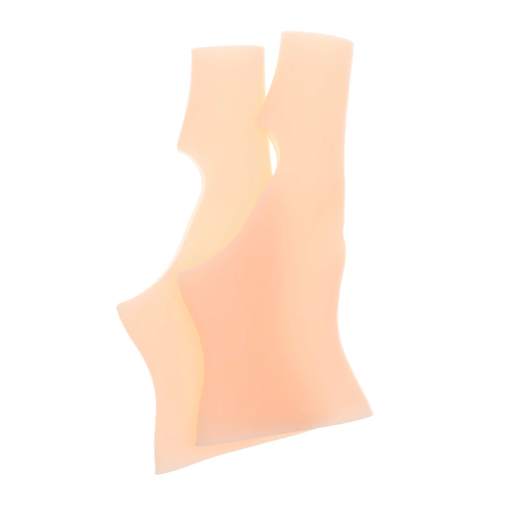 1Pair Silicone Gel Thumb Wrist Support Gloves Tenosynovitis Spasms Relief Pain - Nude 1Pair Silicone Gel Thumb Wrist Support Gloves Tenosynovitis Spasms Relief Pain - Nude