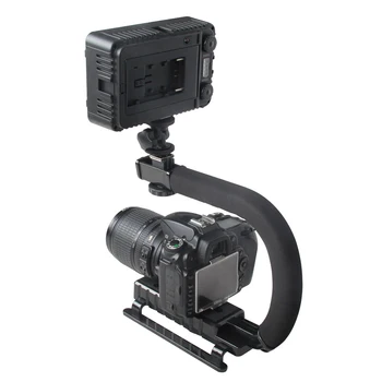 Handheld Aluminum Alloy Video Stabilizer Mount for Phone DSLR DV AEE DSLR Video Camera Shooting Shake And Shock Bracket
Handheld Aluminum Alloy Video Stabilizer Mount for Phone DSLR DV AEE DSLR Video Camera Shooting Shake And Shock Bracket