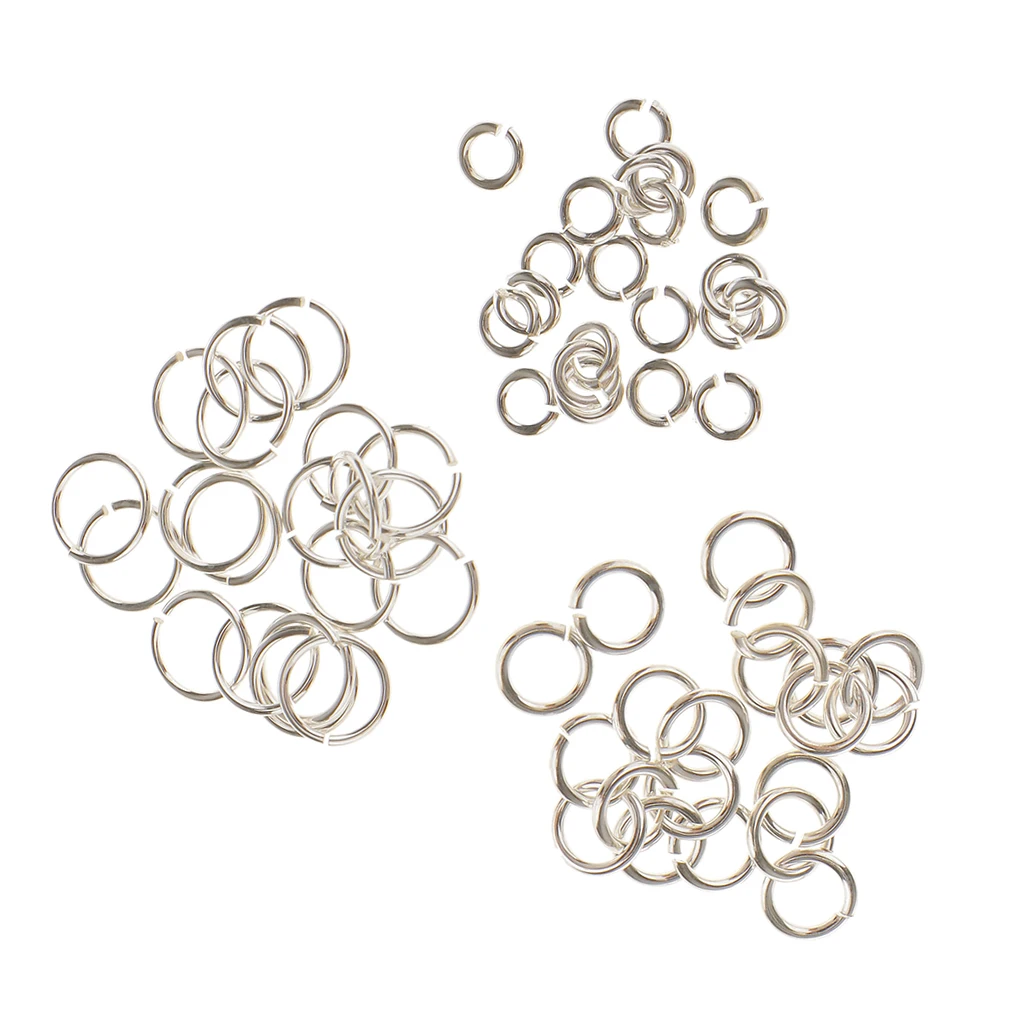 60pcs Open Jump Rings Round Ring Connectors for Chainmail Jewelry Bracelet Necklace Making 60pcs Open Jump Rings Round Ring Connectors for Chainmail Jewelry Bracelet Necklace Making