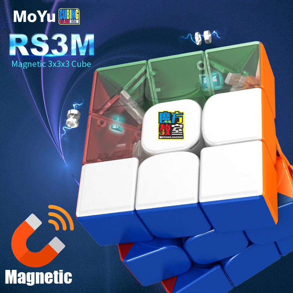 Moyu MFRS3 M 3x3 Magnetic speed magic cube 3x3x3 puzzle cube MF RS3M Professional Magnet Cube 2020 cubing classroom MF RS3M Gift
Moyu MFRS3 M 3x3 Magnetic speed magic cube 3x3x3 puzzle cube MF RS3M Professional Magnet Cube 2020 cubing classroom MF RS3M Gift