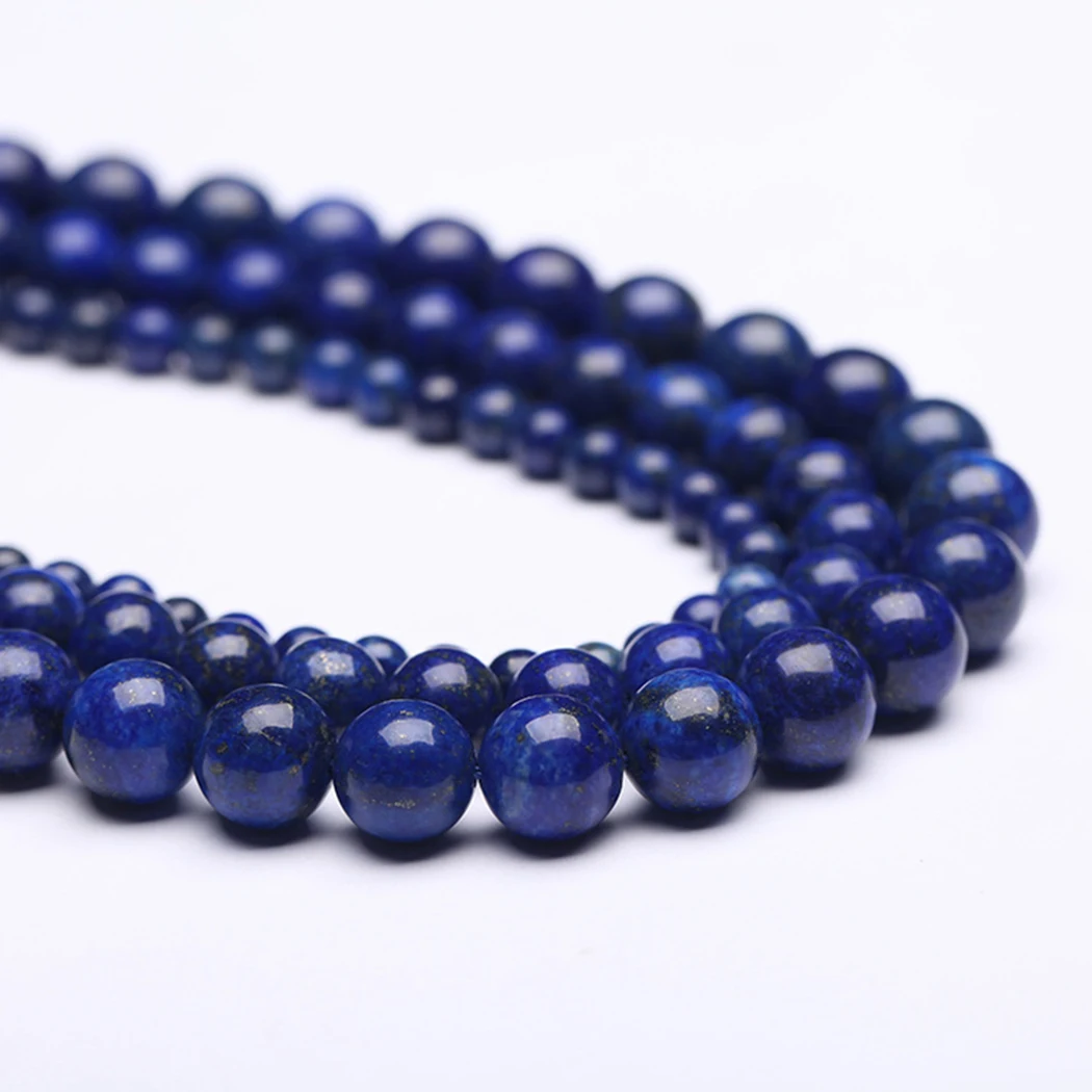 Natural lapis lazuli 4-12mm round Gemstone beads for 925 sterling silver Jewelry Making Necklace Bracelet 15inch ICNWAY
Natural lapis lazuli 4-12mm round Gemstone beads for 925 sterling silver Jewelry Making Necklace Bracelet 15inch ICNWAY