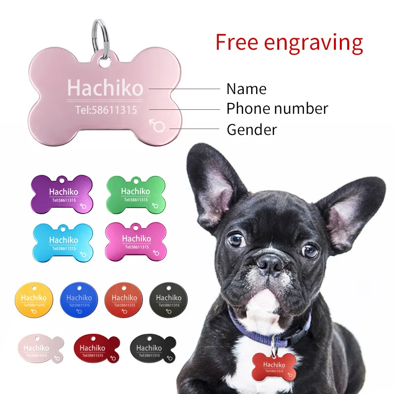 Stainless Steel Dog Tags for Cat on the Dog Collar Customized Pet ID Tag Personalized Name Tag For Puppy TAG001
Stainless Steel Dog Tags for Cat on the Dog Collar Customized Pet ID Tag Personalized Name Tag For Puppy TAG001