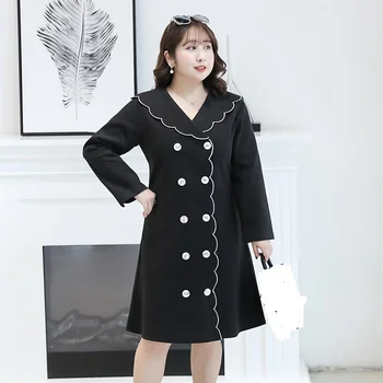 Woman Shirt Dress Double Breasted Plus Size Spring Summer Long Sleeve Office Lady Work Casual Fashion Oversized Dresses 4XL
Woman Shirt Dress Double Breasted Plus Size Spring Summer Long Sleeve Office Lady Work Casual Fashion Oversized Dresses 4XL