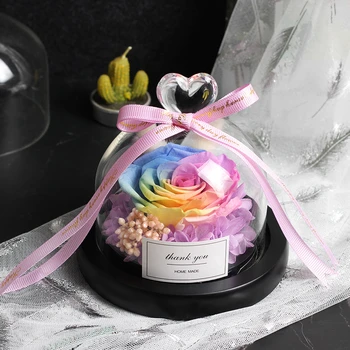 Unique glass dome rose with lights real eternal rose beauty and the beast saved rose party valentine day mother's day gift
Unique glass dome rose with lights real eternal rose beauty and the beast saved rose party valentine day mother's day gift