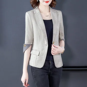 I40144 Elegant Luxury Blazers Solid Collar Jacket Coat 
I40144 Elegant Luxury Blazers Solid Collar Jacket Coat