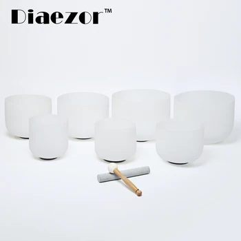 Diaezor 7Pcs of 8"-14" Set Note CDEFGAB Frosted Quartz Crystal Singing Bowls for Meditation with accessories
Diaezor 7Pcs of 8"-14" Set Note CDEFGAB Frosted Quartz Crystal Singing Bowls for Meditation with accessories
