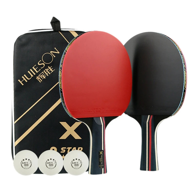 Huieson 2Pcs/Set Classic Table Rackets Double Face Pimples-In Table Tennis Bats for Teenagers Set 1
Huieson 2Pcs/Set Classic Table Rackets Double Face Pimples-In Table Tennis Bats for Teenagers Set 1