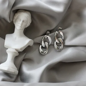 Wholesale Jewelry Supplier Stainless Steel Earrings Woman Cuban Link Chain Dangle Drop Earrings 2020 New
Wholesale Jewelry Supplier Stainless Steel Earrings Woman Cuban Link Chain Dangle Drop Earrings 2020 New