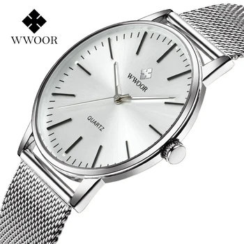 WWOOR Casual Simple Men Wristwatch Fashion Silver Ultra Thin Steel Watches Mens Minimalism Quartz Watch Relogio Masculino 2020
WWOOR Casual Simple Men Wristwatch Fashion Silver Ultra Thin Steel Watches Mens Minimalism Quartz Watch Relogio Masculino 2020