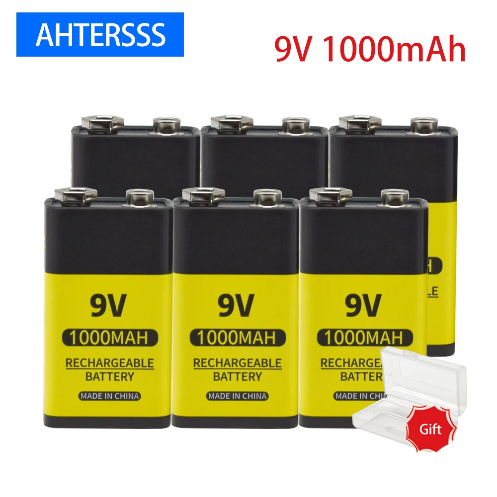 6 piece USB 9V 6F22 lithium rechargeable battery 6f22 9V Li-ion battery for multimeter Smoke alarm etc batteries
6 piece USB 9V 6F22 lithium rechargeable battery 6f22 9V Li-ion battery for multimeter Smoke alarm etc batteries