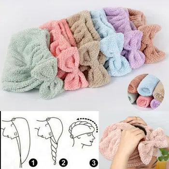Hair Towel Cap Rapid Fast Drying Hair Towel Soft Thick Absorbent Shower Hat Hair Direr Cap New Solid Color Towel
Hair Towel Cap Rapid Fast Drying Hair Towel Soft Thick Absorbent Shower Hat Hair Direr Cap New Solid Color Towel