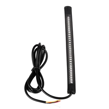 1pc Motorcycle Light Bar Strip Flexible Tail Brake Stop Turn Signal Lights 48-LED License Plate Light 3528 SMD Red Amber Color
1pc Motorcycle Light Bar Strip Flexible Tail Brake Stop Turn Signal Lights 48-LED License Plate Light 3528 SMD Red Amber Color