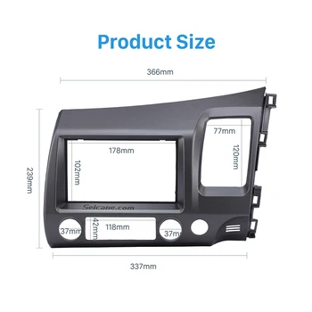 For Honda Civic RHD 2 Din Car Radio Frame Fascia 2006-2011 Trim Bezel 178*102mm Auto Stereo Adapter In Dash Mount Kit
For Honda Civic RHD 2 Din Car Radio Frame Fascia 2006-2011 Trim Bezel 178*102mm Auto Stereo Adapter In Dash Mount Kit
