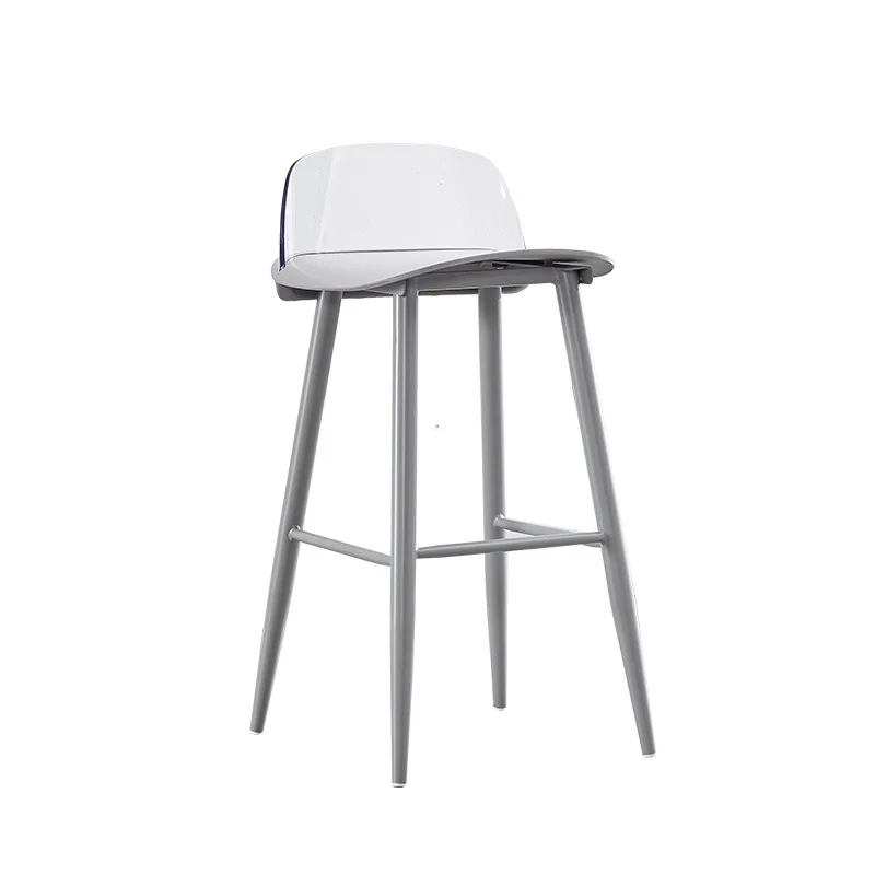 Transparent Backrest Bar Chair Modern Minimalist Wrought Iron Leisure Nerd High Stool Milk Tea Shop Front Desk Nordic Bar Chair
Transparent Backrest Bar Chair Modern Minimalist Wrought Iron Leisure Nerd High Stool Milk Tea Shop Front Desk Nordic Bar Chair