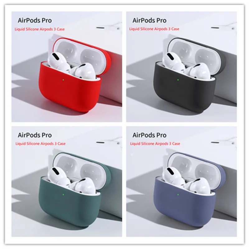 Silicone Case Protective Cover for Apple Airpods Pro TWS Bluetooth Earphone soft Silicone Cover For Airpods Protective Cases
Silicone Case Protective Cover for Apple Airpods Pro TWS Bluetooth Earphone soft Silicone Cover For Airpods Protective Cases