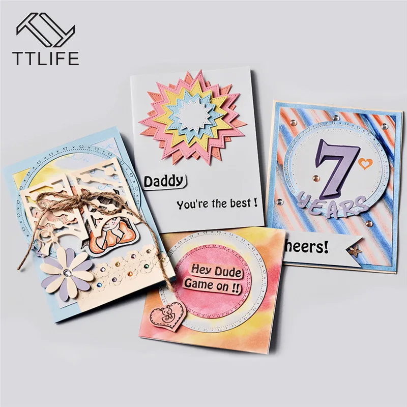 TTLIFE DIY Nesting Sewing Metal Cutting Mold Layered Crafts Cutting Mold for Scrapbook Greeting Cards 2019 New Embossing Mold
TTLIFE DIY Nesting Sewing Metal Cutting Mold Layered Crafts Cutting Mold for Scrapbook Greeting Cards 2019 New Embossing Mold
