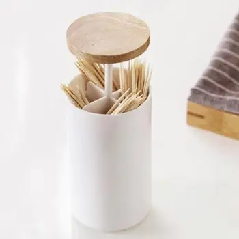 4 Separate Compartments Toothpicks Storage Box Home Living Room Pressing Cotton Swabs Holder Automatic pop-up Toothpick Box New
4 Separate Compartments Toothpicks Storage Box Home Living Room Pressing Cotton Swabs Holder Automatic pop-up Toothpick Box New