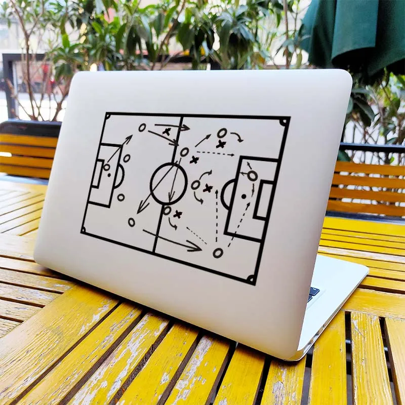 Футбол тактика карта наклейка для ноутбука Macbook Pro 16 "Air Retina 11 12 13 15 дюймов Mac Book Art
