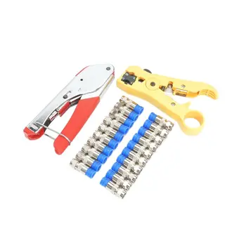 20pcs F Compression Connectors for RG6 RG59 Coaxial Cable Crimper Striper Pliers
20pcs F Compression Connectors for RG6 RG59 Coaxial Cable Crimper Striper Pliers