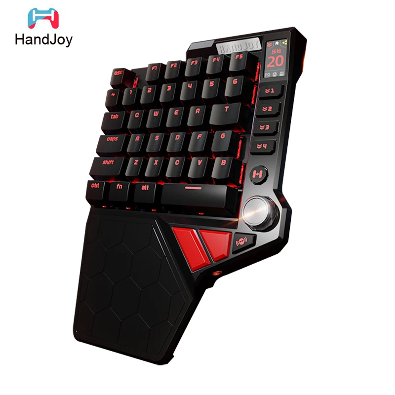 HandJoy K5 Gaming PUBG Mobile Mechanical Keyboard Wired with RGB Backlight One Hand Keyboard for Mobile Legends RGB Keyboard
HandJoy K5 Gaming PUBG Mobile Mechanical Keyboard Wired with RGB Backlight One Hand Keyboard for Mobile Legends RGB Keyboard