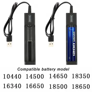 Vehemo 26650 Charger Li-Ion Battery USB Led Flashlight Batery Litio for Liion Battery Universal Single Slot Smart Charging
Vehemo 26650 Charger Li-Ion Battery USB Led Flashlight Batery Litio for Liion Battery Universal Single Slot Smart Charging