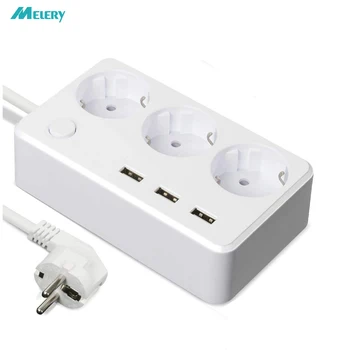 Multiple Power Strip 3 way EU Electric Plug Outlets Extension Socket with USB Charging Ports Travel Adapter Switchable 1.5m Cord
Multiple Power Strip 3 way EU Electric Plug Outlets Extension Socket with USB Charging Ports Travel Adapter Switchable 1.5m Cord