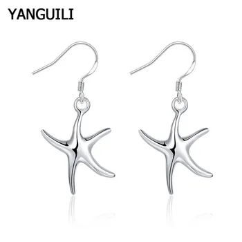 High Quality 925 Silver Earring Fashion Jewelry Star Drop Earrings For Woman New Fashion Gift Free Shipping
High Quality 925 Silver Earring Fashion Jewelry Star Drop Earrings For Woman New Fashion Gift Free Shipping