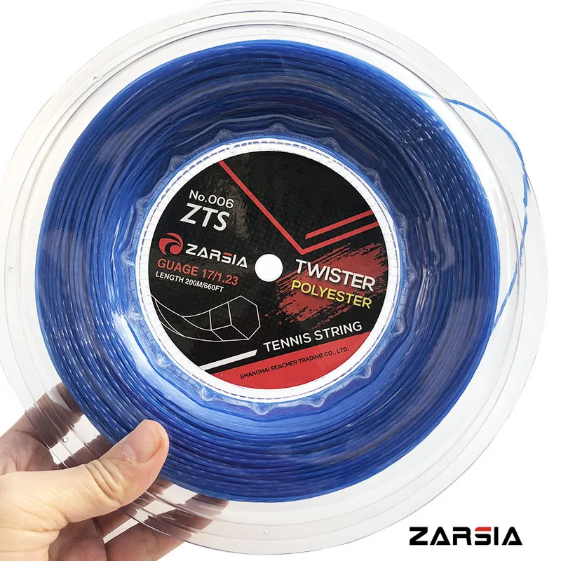ZARSIA ZA99 новый синий цвет HEXASPIN твист теннисные струны 1 23 мм Теннисная ракетка