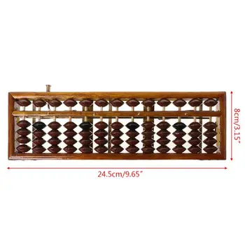 Portable Chinese 13 Digits Column Abacus Arithmetic Soroban Calculating Counting Math Learning Tool School Office Use
Portable Chinese 13 Digits Column Abacus Arithmetic Soroban Calculating Counting Math Learning Tool School Office Use