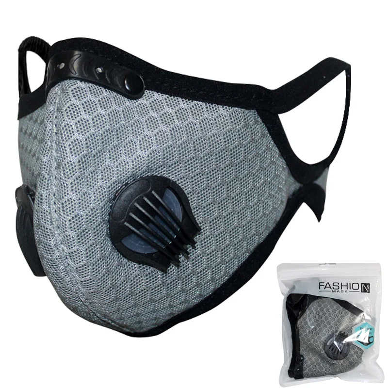 5 слоев PM2.5 Фильтр моющийся многоразовый уход за кожей лица маска Для мужчин