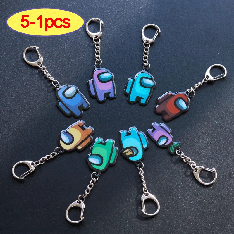 1-5pcs Hot Games Among Us Keychain Acrylic Colourful Gift Keychains for Car Keys Decoration Accessories
1-5pcs Hot Games Among Us Keychain Acrylic Colourful Gift Keychains for Car Keys Decoration Accessories