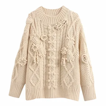 Za women's new long sleeve Mock Neck in autumn 2019 with color matching Crochet Pattern crochet knitting sweater 00021118712
Za women's new long sleeve Mock Neck in autumn 2019 with color matching Crochet Pattern crochet knitting sweater 00021118712