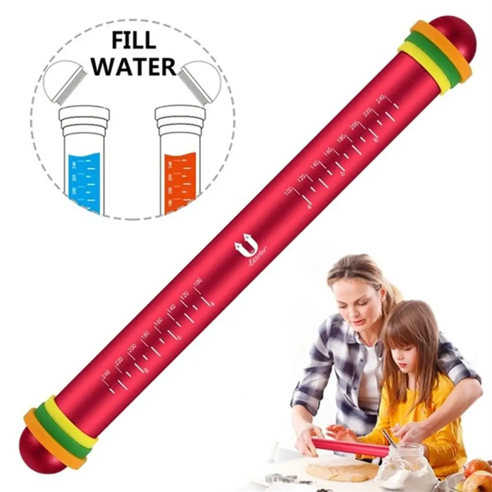 Rolling Pin Adjustable Aluminum Alloy Non-stick Dough Roller with Measurement Marking Removable Silicone Thickness Rings
Rolling Pin Adjustable Aluminum Alloy Non-stick Dough Roller with Measurement Marking Removable Silicone Thickness Rings