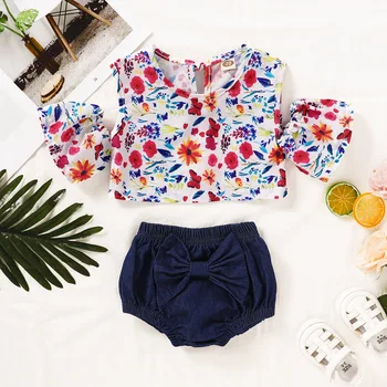 kids baby girls short sleeve flower print tops pullover T-shirts bow bottoms infant nebworn girls clothes sets toddler 0-24M
kids baby girls short sleeve flower print tops pullover T-shirts bow bottoms infant nebworn girls clothes sets toddler 0-24M