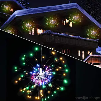 New Christmas 8 mode remote outdoor waterproof LED string lights hanging fireworks LED fairy string lights Christmas party 
New Christmas 8 mode remote outdoor waterproof LED string lights hanging fireworks LED fairy string lights Christmas party