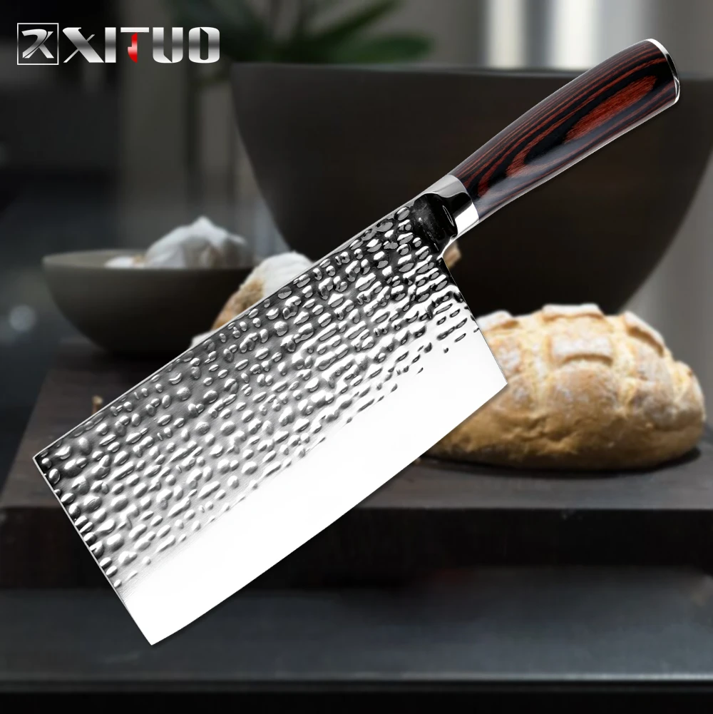 XITUO Stainless Steel Chef's Knife Handmade Forged Anti-stick Cleaver Household Utility Slicing Paring Vegetable Kitchen Knives
XITUO Stainless Steel Chef's Knife Handmade Forged Anti-stick Cleaver Household Utility Slicing Paring Vegetable Kitchen Knives