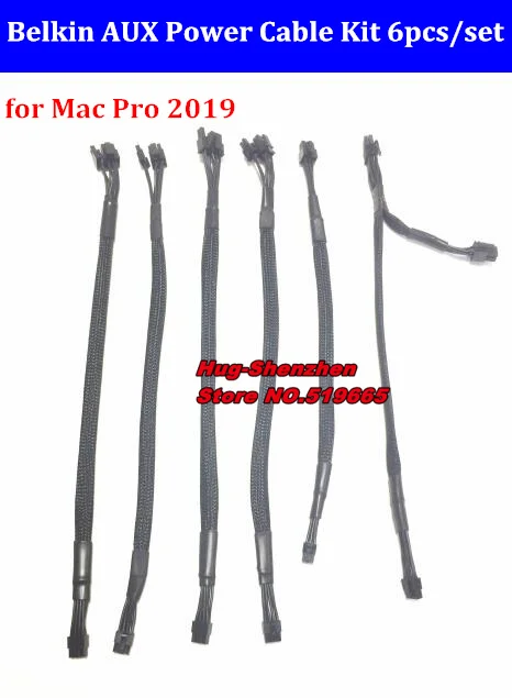 Набор кабелей питания для видеокарты PCIe GPU, 6 шт./компл., для Mac Pro 2019 mini 8pin / mini 8pin на два 6pin
Набор кабелей питания для видеокарты PCIe GPU, 6 шт./компл., для Mac Pro 2019 mini 8pin / mini 8pin на два 6pin