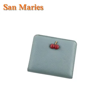 San Maries Women Wallets Small Fashion Brand Cow Leather zipper Coin Purse Lovely Cherry Gift Box Women Female Money Clip Wallet
San Maries Women Wallets Small Fashion Brand Cow Leather zipper Coin Purse Lovely Cherry Gift Box Women Female Money Clip Wallet